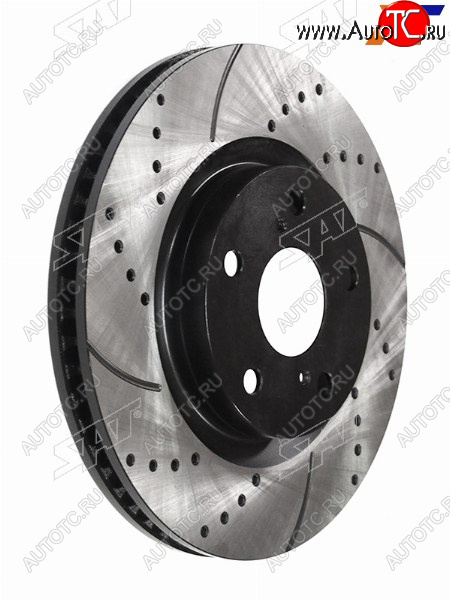 10 499 р. Диски тормозные передние перфорированный Ø296mm SAT Toyota RAV4 XA30 5 дв. 1-ый рестайлинг (2008-2010)  с доставкой в г. Королёв