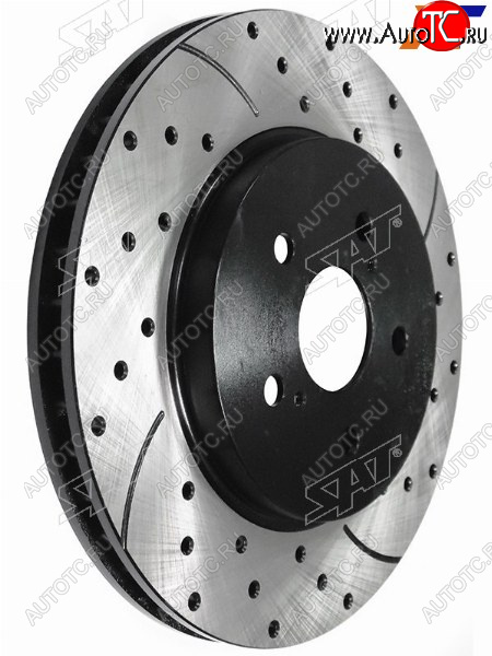 11 449 р. Диски тормозные передние перфорированные Ø299mm SAT Toyota Harrier XU60 дорестайлинг (2013-2017)  с доставкой в г. Королёв