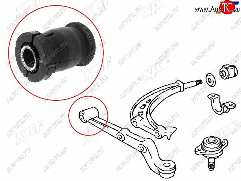 479 р. Сайлентблок переднего рычага FR SAT  Toyota Estima Emina  XR10, XR20 - Estima Lucida  XR10,20  с доставкой в г. Королёв