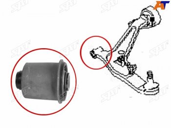 379 р. Сайлентблок переднего нижнего рычага FR SAT  Nissan Wingroad  2 Y11 (1999-2005) дорестайлинг универсал, рестайлинг универсал  с доставкой в г. Королёв. Увеличить фотографию 2