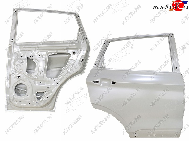 22 649 р. Дверь задняя RH SAT  Geely Coolray  SX11 (2018-2023) дорестайлинг (неокрашенная)  с доставкой в г. Королёв