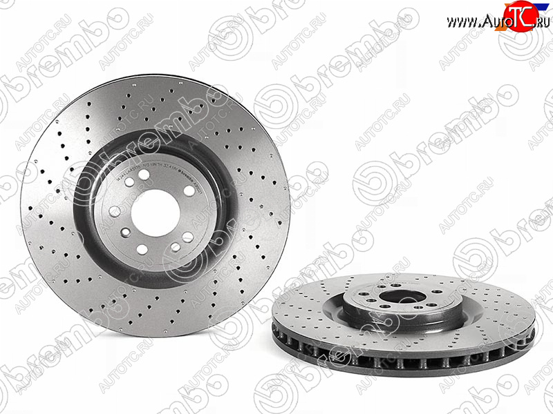 12 899 р. Диск тормозной передний Ø 375mm BREMBO Mercedes-Benz ML class W166 (2011-2015)  с доставкой в г. Королёв