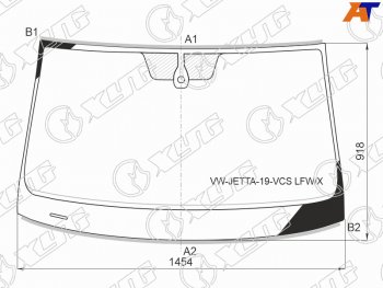 13 799 р. Стекло лобовое (Датчик дождя Молдинг) XYG  Volkswagen Jetta  A7 (2018-2022) седан дорестайлинг  с доставкой в г. Королёв. Увеличить фотографию 2