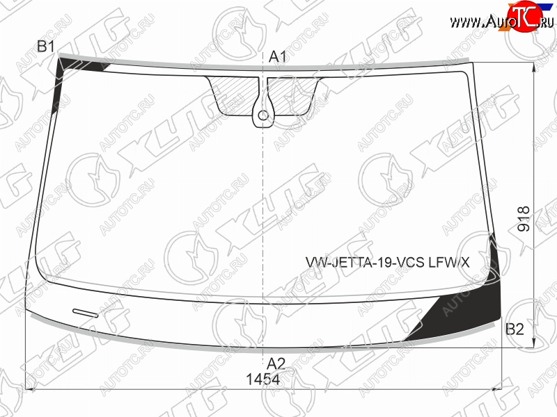 13 799 р. Стекло лобовое (Датчик дождя Молдинг) XYG  Volkswagen Jetta  A7 (2018-2022) седан дорестайлинг  с доставкой в г. Королёв