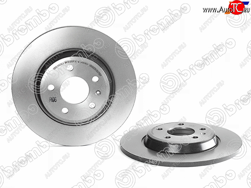 6 499 р. Задний тормозной диск BREMBO Audi A6 C7 дорестайлинг, седан (2010-2014)  с доставкой в г. Королёв