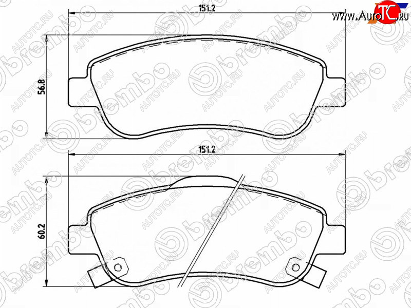 4 999 р. Колодки тормозные передние FL-FR SAT Honda CR-V RE1,RE2,RE3,RE4,RE5,RE7 дорестайлинг (2007-2010)  с доставкой в г. Королёв