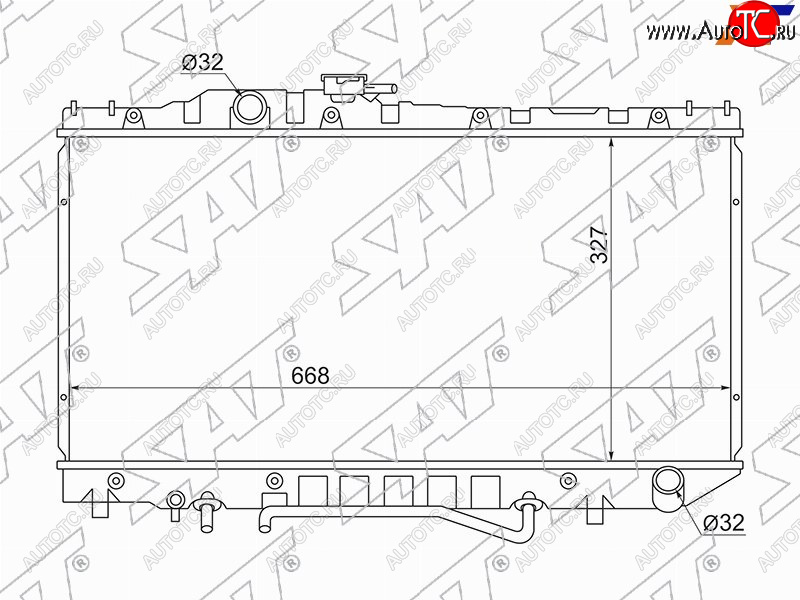 7 699 р. Радиатор SAT  Toyota Corona  T190 (1992-1994) седан дорестайлинг  с доставкой в г. Королёв