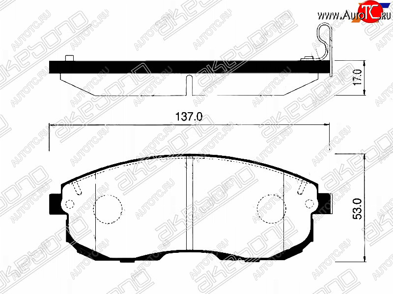 2 269 р. Колодки тормозные перед FR-FL SAT Nissan Juke 1 YF15 дорестайлинг (2010-2014)  с доставкой в г. Королёв