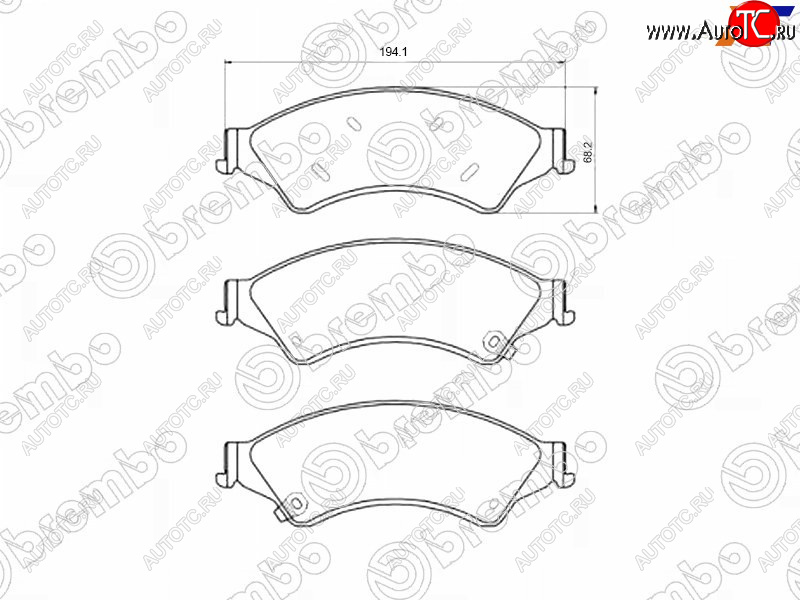 11 349 р. Колодки тормозные перед FL-FR SAT  Ford Ranger (2019-2023) SuperCab, SuperCrew  с доставкой в г. Королёв