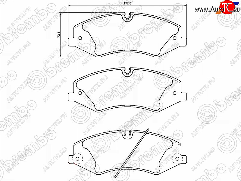 7 599 р. Колодки тормозные перед FL-FR SAT Land Rover Range Rover Sport 1 L320 дорестайлинг (2005-2009)  с доставкой в г. Королёв