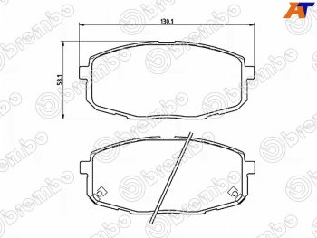 Колодки тормозные передние FL-FR SAT Hyundai Creta SU (2020-2022)