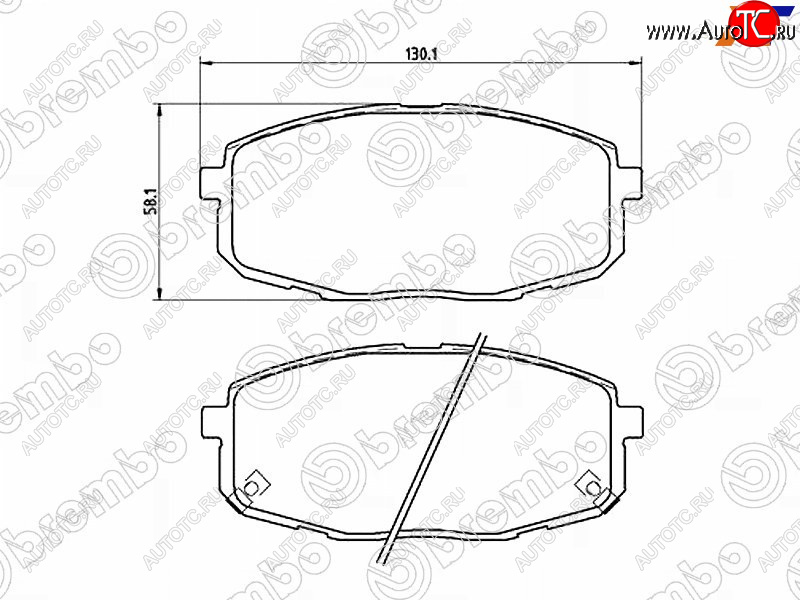 3 399 р. Колодки тормозные передние FL-FR SAT Hyundai I30 2 GD дорестайлинг универсал (2011-2015)  с доставкой в г. Королёв