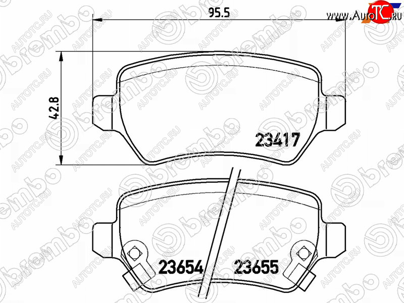 2 599 р. Колодки тормозные задние LH-RH SAT  Opel Astra  G (1998-2005), Opel Corsa  C (2000-2006), Opel Zafira ( A,  В) (1999-2015), Лада XRAY (2016-2022)  с доставкой в г. Королёв