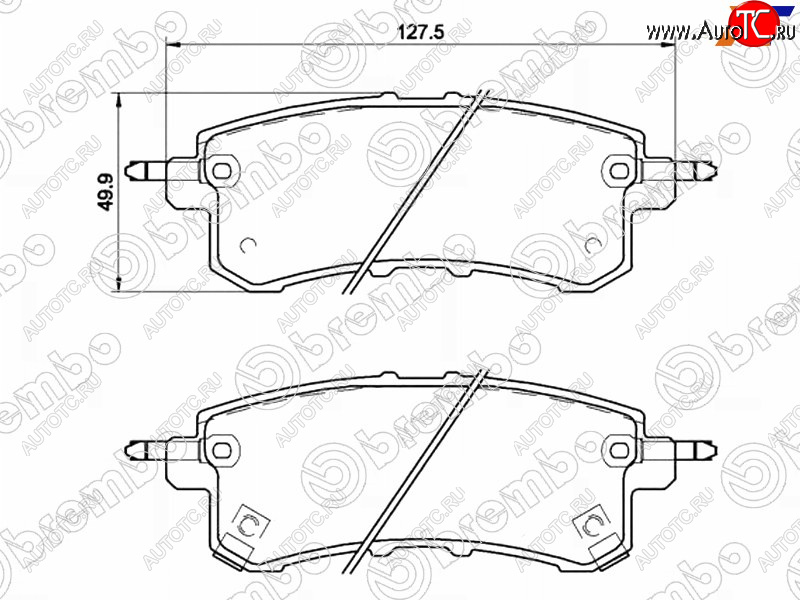 4 999 р. Колодки тормозные задние RH-LH SAT INFINITI QX56 Z62 (2010-2013)  с доставкой в г. Королёв