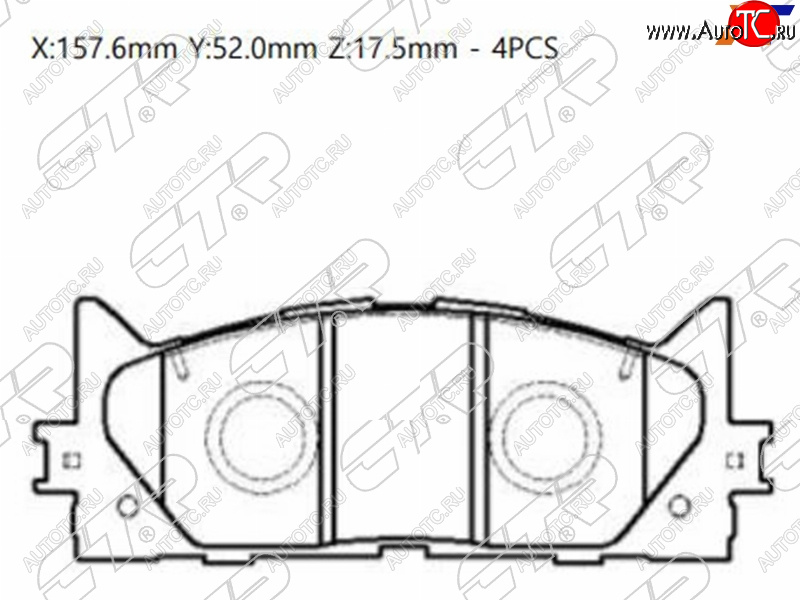 1 799 р. Колодки тормозные передние FL-FR SAT  Toyota Camry ( XV40,  XV50) (2006-2014) дорестайлинг, рестайлинг, дорестайлинг  с доставкой в г. Королёв