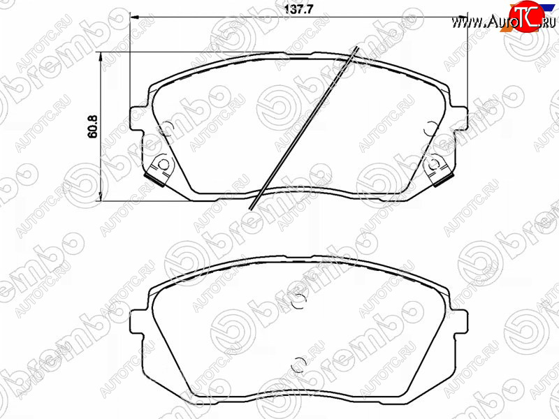 4 599 р. Колодки тормозные передние FL-FR SAT Hyundai I40 1 VF дорестайлинг седан (2011-2015)  с доставкой в г. Королёв