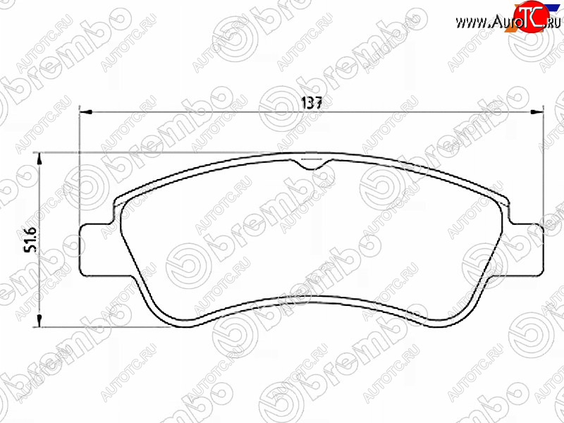 3 199 р. Колодки тормозные передние FL-FR SAT Peugeot Partner B9 дорестайлинг (2008-2012)  с доставкой в г. Королёв