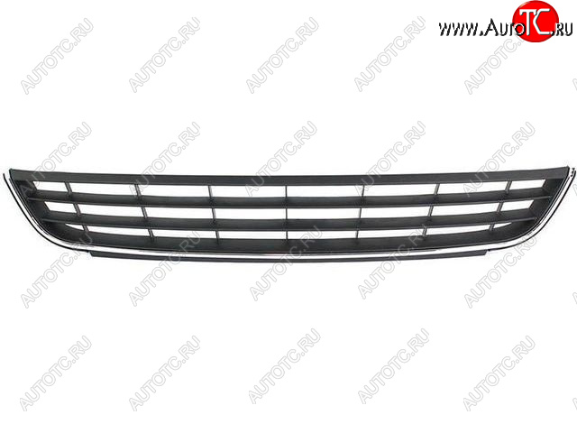 1 269 р. Центральная решетка переднего бампера BodyParts  Volkswagen Jetta  A6 (2011-2015) седан дорестайлинг (молдинг хром)  с доставкой в г. Королёв