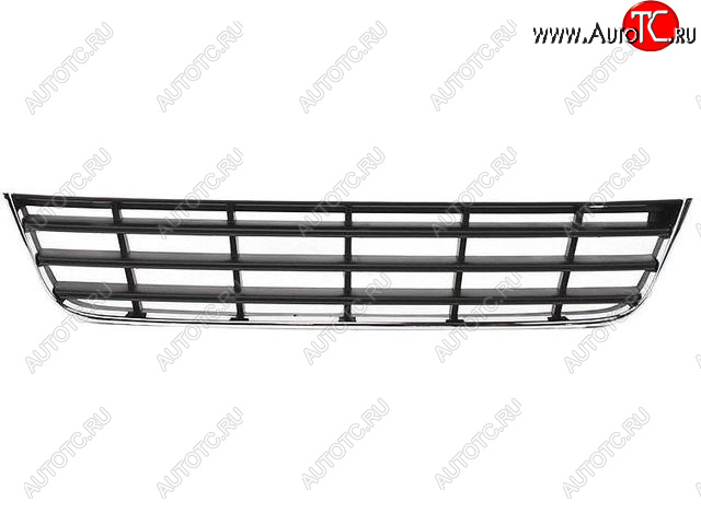 1 249 р. Центральная решетка переднего бампера (пр-во Китай) BODYPARTS Volkswagen Passat B6 седан (2005-2011) (молдинг хром)  с доставкой в г. Королёв