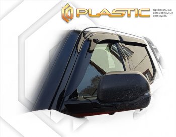 2 159 р. Дефлектора окон CA-Plastic Toyota Tundra XK70 (2021-2024) (серый Сlassic полупрозрачный)  с доставкой в г. Королёв. Увеличить фотографию 2