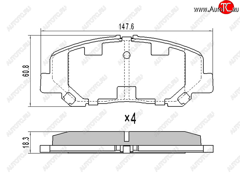 1 389 р. Колодки тормозные передние FR-FL SAT Toyota Alphard H20 дорестайлинг (2008-2011)  с доставкой в г. Королёв