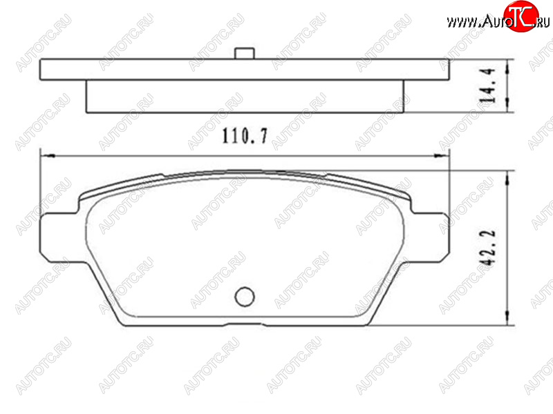 899 р. Колодки тормозные задние RH-LH SAT Mazda 6 GG седан дорестайлинг (2002-2005)  с доставкой в г. Королёв