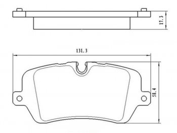 929 р. Копируемое: Колодки тормозные задние LH-RH SAT Land Rover Range Rover Sport 2 L494 дорестайлинг (2013-2017)  с доставкой в г. Королёв. Увеличить фотографию 1