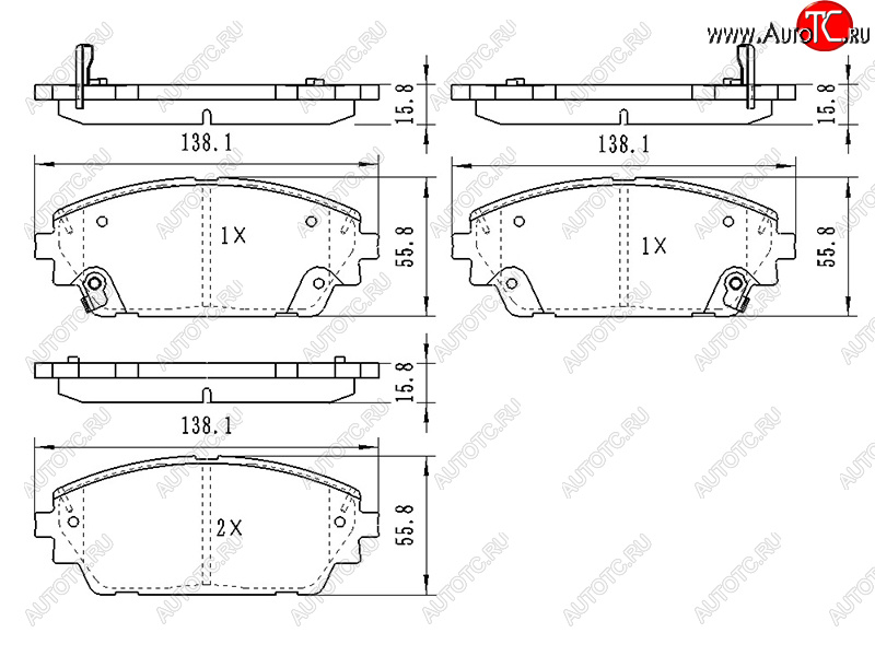 1 099 р. Колодки тормозные перед FL-FR SAT Mazda 3/Axela BP седан (2019-2024)  с доставкой в г. Королёв