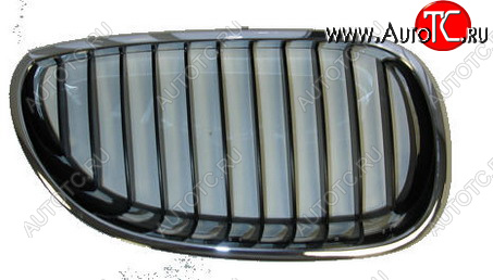 1 469 р. Правая решетка радиатора BodyParts  BMW 5 серия  E60 (2003-2007) седан дорестайлинг (хром черный)  с доставкой в г. Королёв