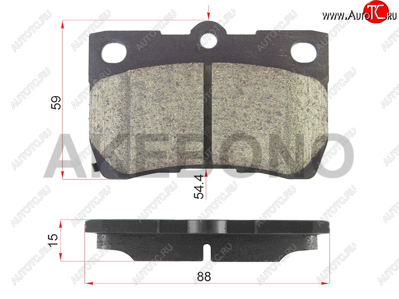 2 199 р. Колодки тормозные зад LH-RH SAT  Lexus GS300 (S160,  S190), GX460 (J150), Toyota Crown (S180,  S200,  S220), Mark X (X120,  X130), Mark X ZIO (NA10)  с доставкой в г. Королёв