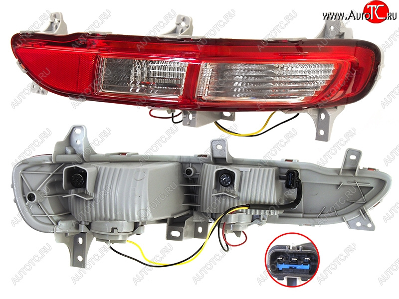 3 399 р. Правый фонарь в задний бампер SAT  KIA Sportage  4 QL (2016-2018) дорестайлинг  с доставкой в г. Королёв