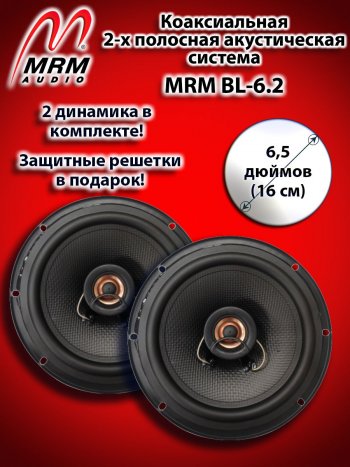 2 399 р. 2-х полосная коаксиальная акустическая система (16 см/6,5″) MRM BL-6.2 Ford Transit цельнометаллический фургон дорестайлинг (2000-2006)  с доставкой в г. Королёв. Увеличить фотографию 1