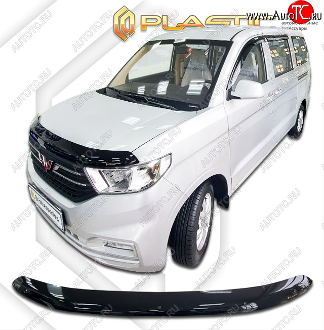 1 799 р. Дефлектор капота (рынок Китая) CA-Plastic  Wuling Hongguang V (2019-2023) (Classic черный)  с доставкой в г. Королёв