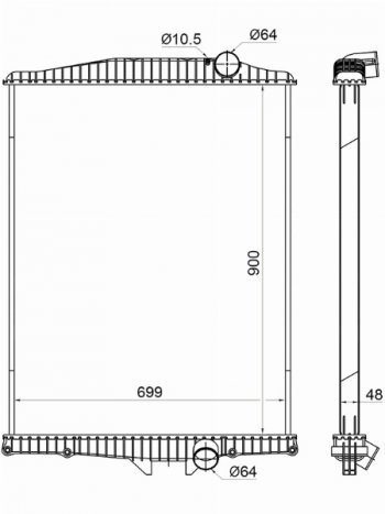 25 699 р. Радиатор охлаждающей жидкости SAT  Volvo FH  12 (2002-2012) 2-ое поколение  с доставкой в г. Королёв. Увеличить фотографию 1