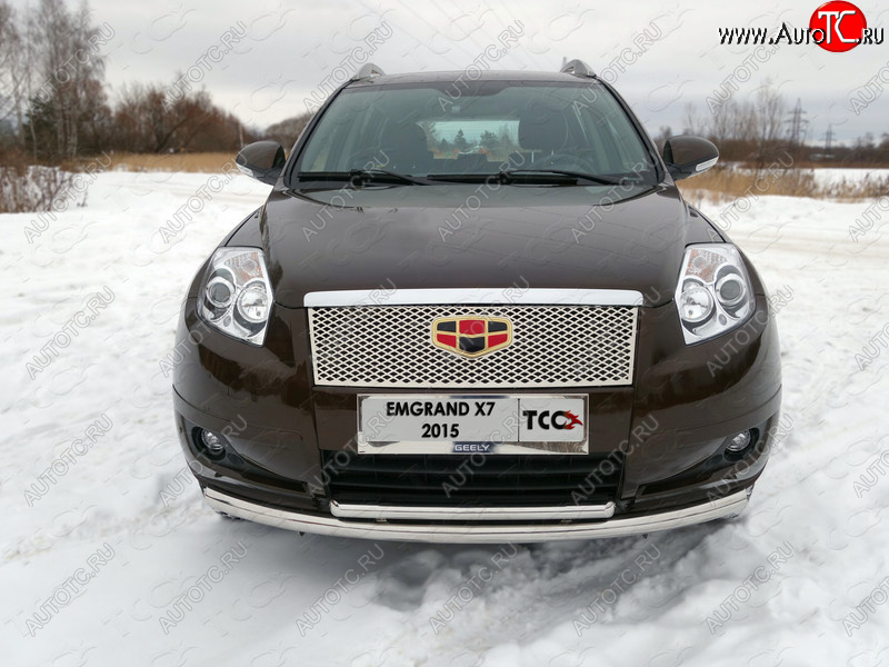 1 000 000 р.  ТСС Тюнинг GEELYEmgrand X7 2013- - Решетка радиатора верхняя (под знак)  geelemgx71506  с доставкой в г. Королёв