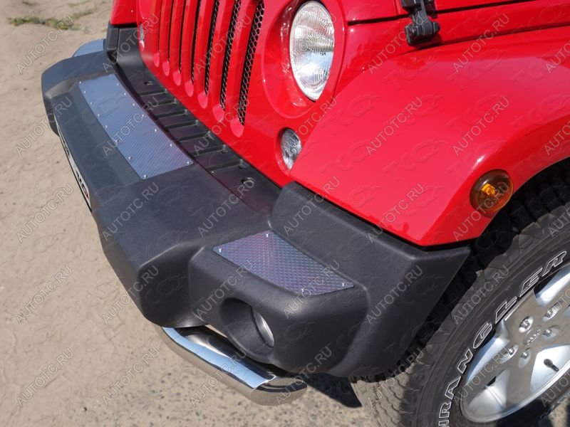 1 000 000 р.  ТСС Тюнинг JEEPWrangler 3D (3.6, JK) 2006-2018 - Накладки на передний бампер (декоративные) (комплект 3шт.)  jeepwran3d361421  с доставкой в г. Королёв