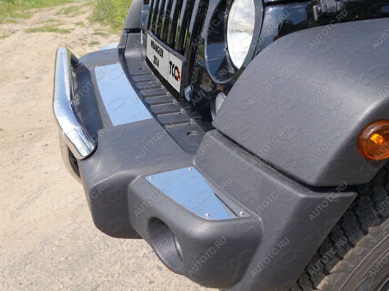 1 000 000 р.  ТСС Тюнинг JEEPWrangler 5D (3.6, JK) 2006-2018 - Накладки на передний бампер (шлифованные) (комплект 3шт.)  jeepwran5d361422  с доставкой в г. Королёв