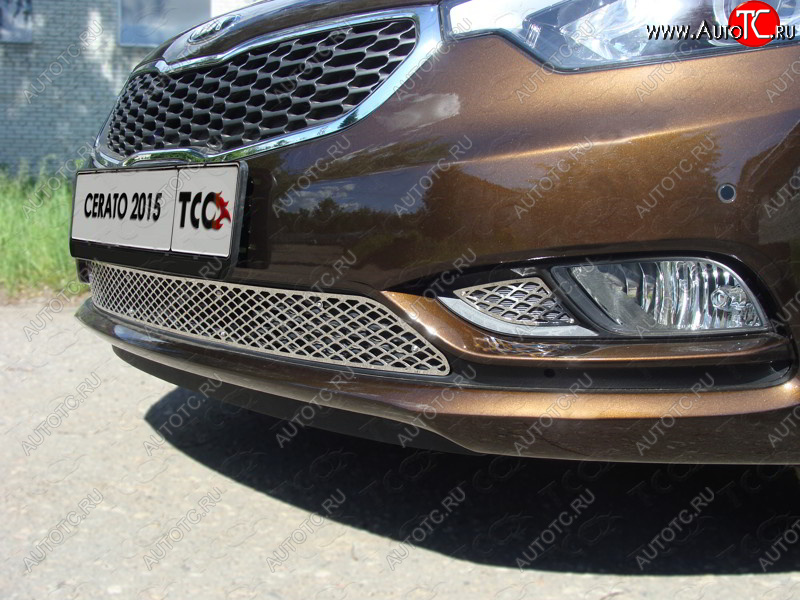 1 000 000 р.  ТСС Тюнинг KIACerato 2015-2019 - Накладки на ПТФ (лист)  kiacer1505  с доставкой в г. Королёв