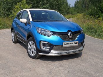 5 999 р. Рамка гос. номера ТСС Тюнинг Renault Kaptur дорестайлинг (2016-2020) (нержавейка)  с доставкой в г. Королёв. Увеличить фотографию 1