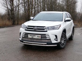 Рамка гос. номера ТСС Тюнинг Toyota (Тойота) Highlander (Хайлэндер)  XU50 (2016-2020) XU50 рестайлинг ()