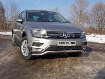 Рамка гос. номера ТСС Тюнинг Volkswagen (Волксваген) Tiguan (Тигуан)  Mk2 (2016-2020) Mk2 дорестайлинг ()