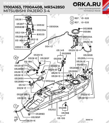 27 899 р. Пластиковый топливный бак (ДИЗЕЛЬ) 80 л. NEW BAK  Mitsubishi Pajero ( 3 V70,  4 V80) (1999-2011) дорестайлинг, рестайлинг, дорестайлинг  с доставкой в г. Королёв. Увеличить фотографию 10