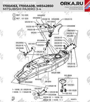 27 899 р. Пластиковый топливный бак (ДИЗЕЛЬ) 80 л. NEW BAK  Mitsubishi Pajero ( 3 V70,  4 V80) (1999-2011) дорестайлинг, рестайлинг, дорестайлинг  с доставкой в г. Королёв. Увеличить фотографию 9