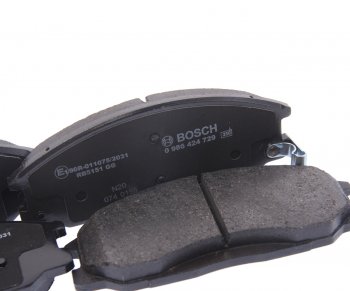 2 499 р. Колодки тормозные передние (4шт.) BOSCH  Hyundai Santa Fe  SM (2000-2012), Hyundai Trajet (1999-2008), KIA Sorento ( BL,  XM,  MQ4) (2002-2022)  с доставкой в г. Королёв. Увеличить фотографию 2