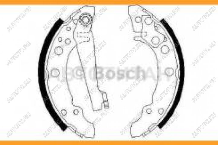 1 599 р. Колодки тормозные стояночного тормоза (4шт.) BOSCH  Audi 80 (B2 купе,  B3,  B4), Seat Cordoba (6K), Ibiza (6K), Toledo (седан), Volkswagen Golf (2,  3,  4), Jetta (A3,  A4), Lupo, Passat (B2,  B3,  B4,  B5), Polo (Mk2,  Mk3,  9N1), Scirocco  с доставкой в г. Королёв