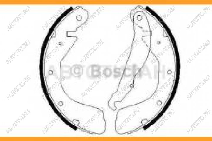 1 679 р. Колодки тормозные задние барабанные (4шт.) BOSCH Opel Astra F седан рестайлинг (1994-1998)  с доставкой в г. Королёв