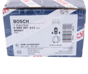 2 399 р. Колодки тормозные задние барабанные (4шт.) BOSCH Ford Focus 1 седан дорестайлинг (1998-2002)  с доставкой в г. Королёв. Увеличить фотографию 4