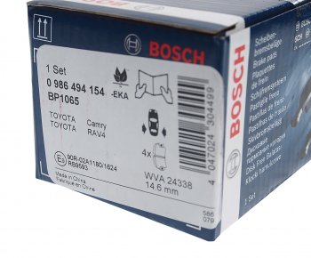 2 099 р. Колодки тормозные задние (4шт.) BOSCH Toyota Camry XV40 дорестайлинг (2006-2008)  с доставкой в г. Королёв. Увеличить фотографию 3