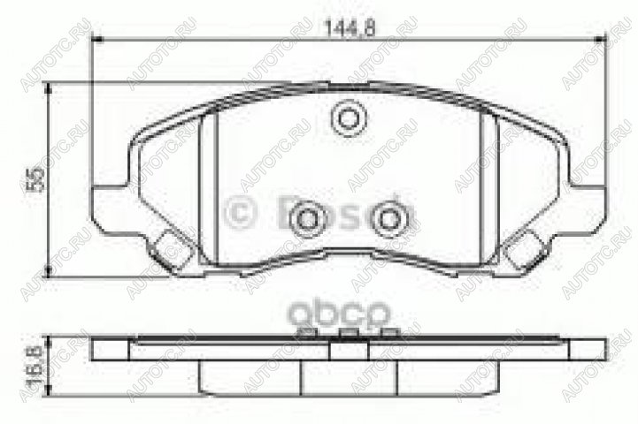 2 659 р. Колодки тормозные передние (4шт.) BOSCH  Mitsubishi Pajero (1 L040,  2 V30/V40 5 дв.,  2 V20,  2 V30/V40,  3 V60,  3 V70,  4 V90,  4 V80), Pajero Sport (PA,  PB,  QE,  QF)  с доставкой в г. Королёв