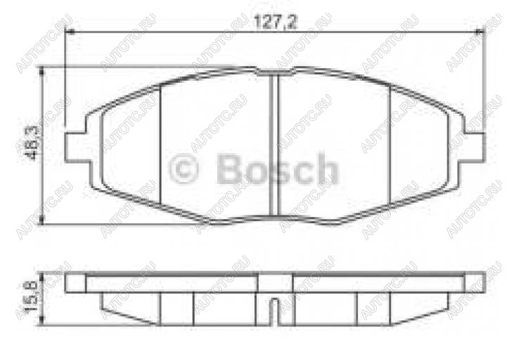 1 149 р. Колодки тормозные передние (4шт.) BOSCH Chevrolet Lanos T100 седан (2002-2017)  с доставкой в г. Королёв